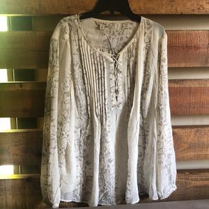 Lucky Brand Women’s Long Sleeve Blouse